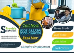 House Maid, Maids, Nurse, Guard, Nanny, Driver, Couple, Baby Sitter