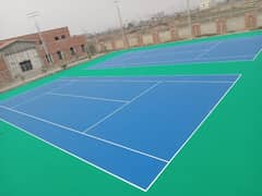 Basketball court Flooring|Futsal Ground 10mm  rubber acrylic coating