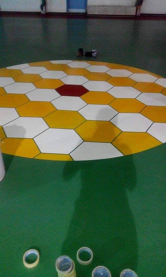 Basketball court Flooring|Futsal Ground 10mm  rubber acrylic coating 12