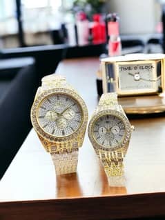 Diamonds stone Couple Watches Best Quality 2024