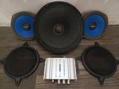 Amplifier woofer speaker used in Khyber Alto Coure Cultus Mehran Civic