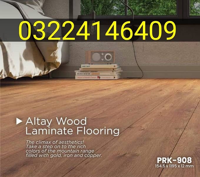 Gloss Wooden Floor Tiles, Spc Flooring, PVC Skirting, Vinyl Plank. 2