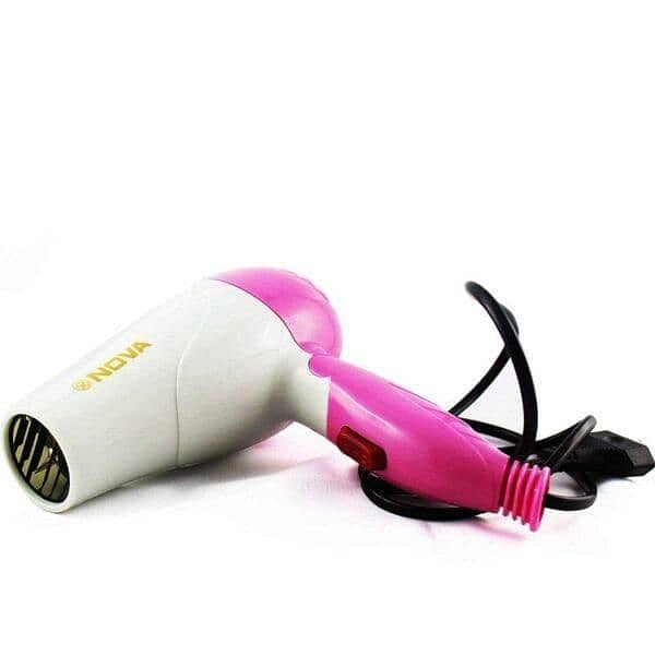 electric hair dryer brush pink and blue shaed 2