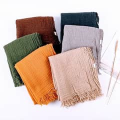 Malaysian Important Original crinkled cotton fabric Stolls/Shawls