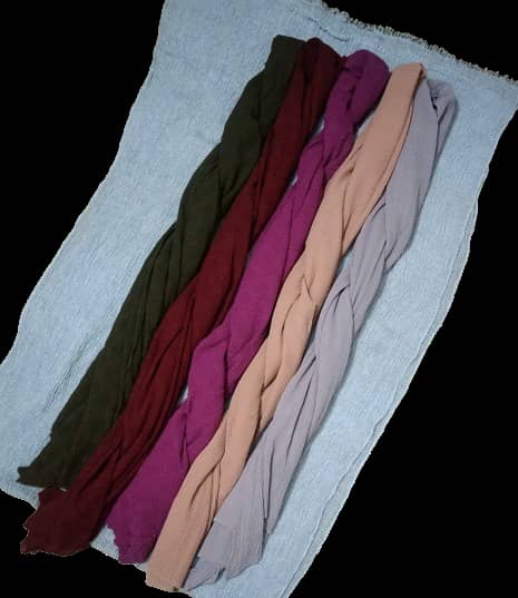 Malaysian Important Original crinkled cotton fabric Stolls/Shawls 8