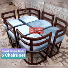 Smart dining table/round dining table/4 chair/6 chair/dining table