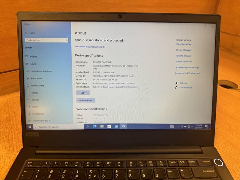 Lenovo ThinkPad E14 Core i7 - Slightly Used, Excellent Condition" 4