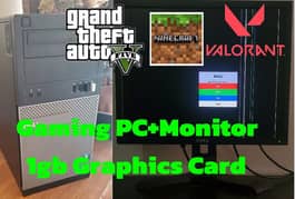 Gaming Pc and Monitor