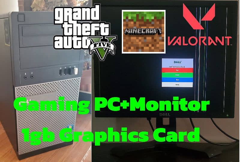 Gaming Pc and Monitor 0