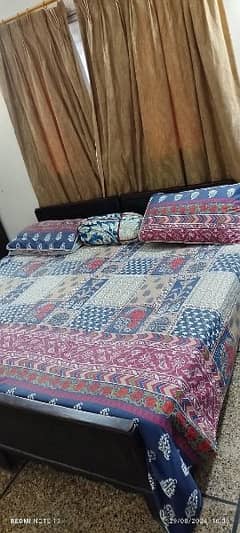 single bed set with king size mattress 0