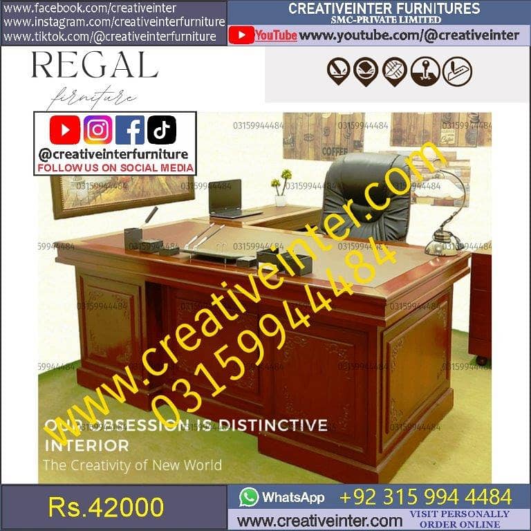 Office Meeting Conference Table Workstation Reception Chair Counter 18