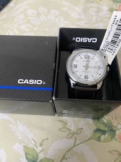 Casio brown leather strap brand new watch