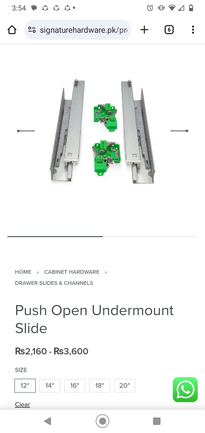 Open push undermount slide 1