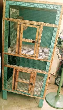 wooden bird cage