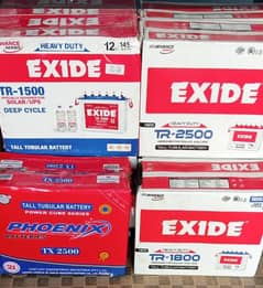 Exide Tall Tubular Battery TR-2500 12V 230AH