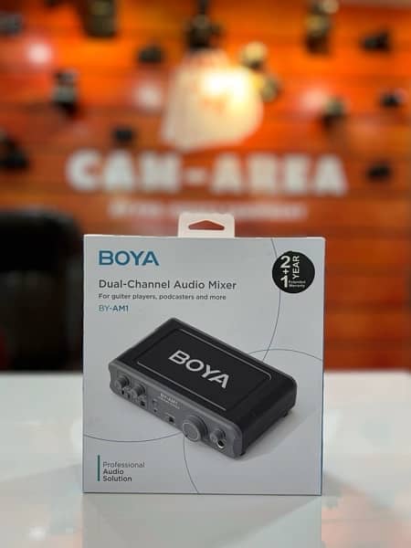 BOYA BY-AM1 DUAL-CHANNEL BOYA AUDIO MIXER 0