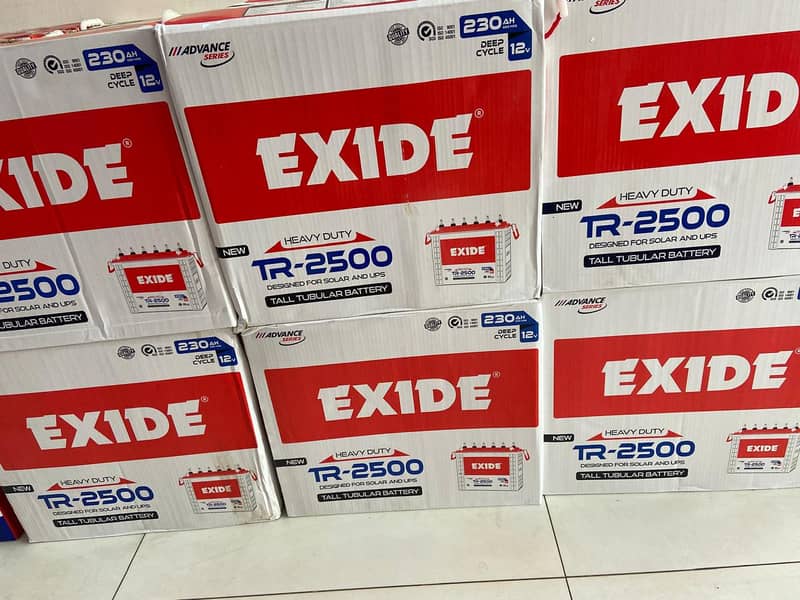 Exide Tall Tubular Battery TR1800 12V 185AH 2