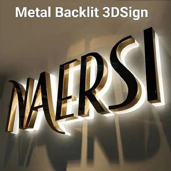 3D sign board/ LED sign board / Acrylic sign board wholesale Rate 1