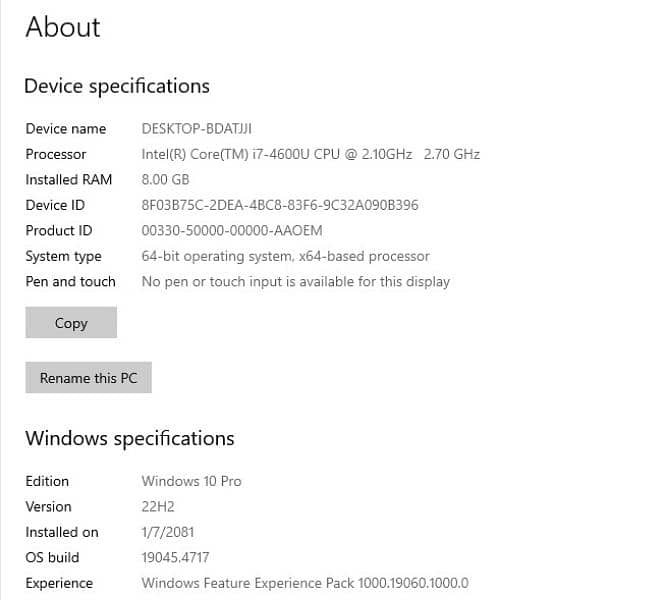 Core i7 4th generation 2