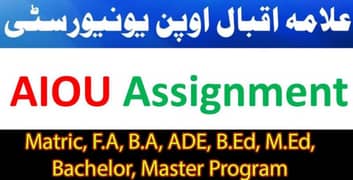 I can write AIOU handwritten assignment in english and urdu