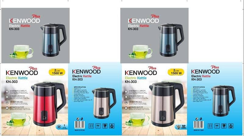 Electric Kettle Stainless Steel Boiling Water, Tea 1500W Home & Office 1