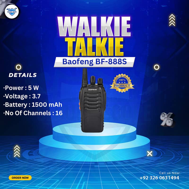 WALKIE TALKIE | Wireless Set | Hiking items | Adventure Gear | BF 888 1