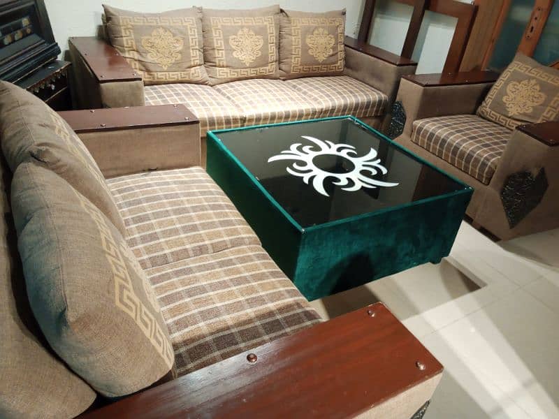 wooden arms sofa set 3 2 1 2