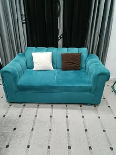 6 seater sofa + 1 center table+6 cushions-1.5 years used-New poshish 0