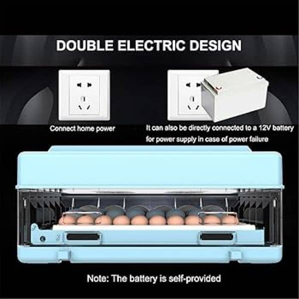 Imported Automatic incubators 70/140 eggs dual power 12