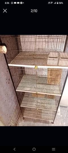 4 portion slightly used cage