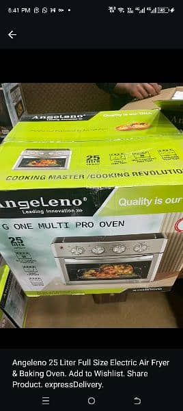 Angleno Air Fyer + Baking Oven / Imported Air fryer Oven 0