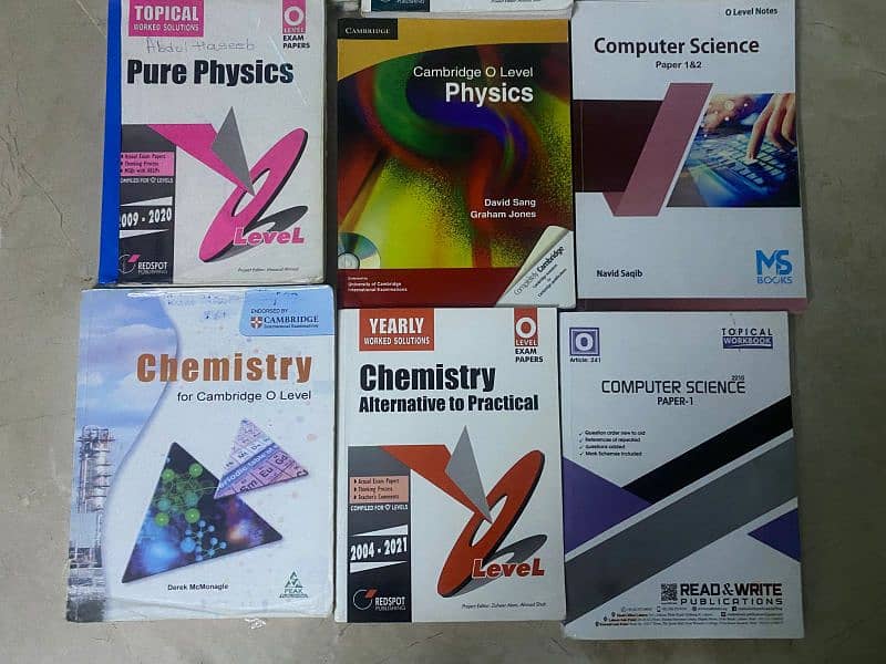 Olevel books & past papers for sale 1