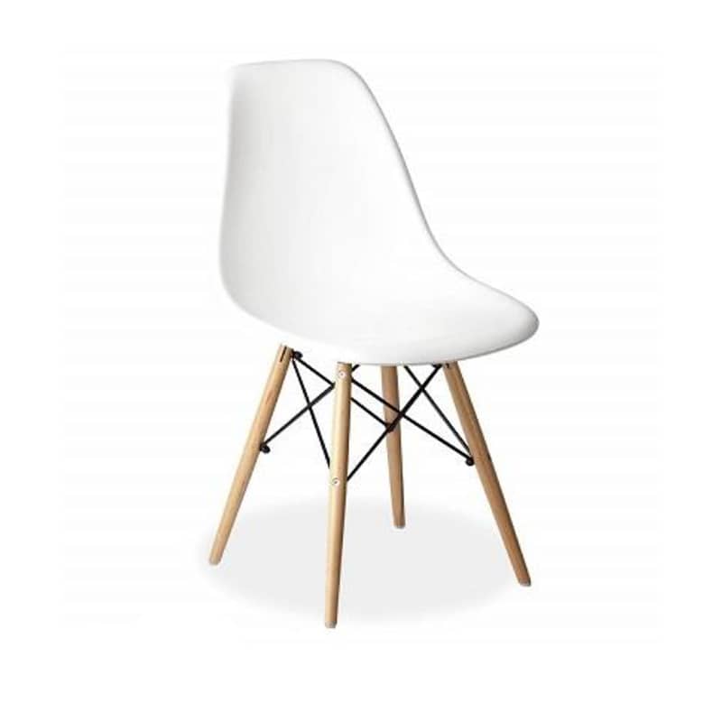 white chair dining/desktop scandinavian style 0