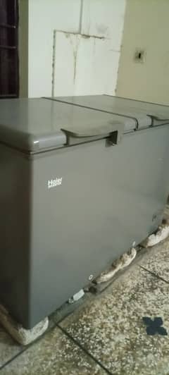 Haier two doors deep freezer condition 10/10