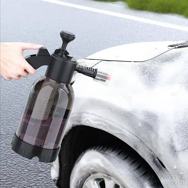 Hand Pump Foam Car Wash Sprayer Bottle Air Pressure Spray 0