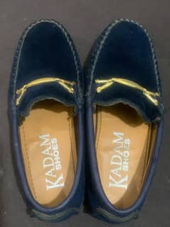 Royal blue moccasins