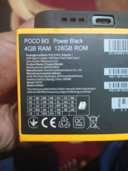 POCO M3 POWER BLACK 4GB 128GB 2