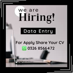 New vacancies for data typing or entry jobs avalible for every one