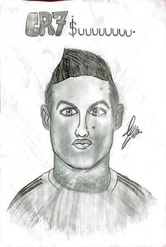 sketch of cr7(ronaldo)