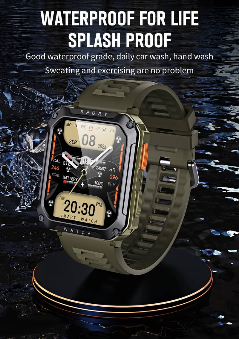 Original Imported Box Packed T8 Pro Super Amoled Waterproof Smartwatch 6