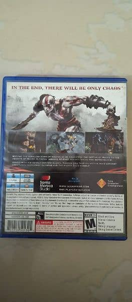 God Of War 3 Remastered PS4 Game Used 1