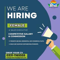 Need female staff for marketing 0