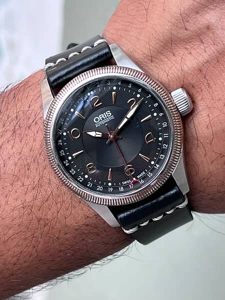 Oris Aviation Big Crown Pointer Date Black/Leather Ø40 mm 1