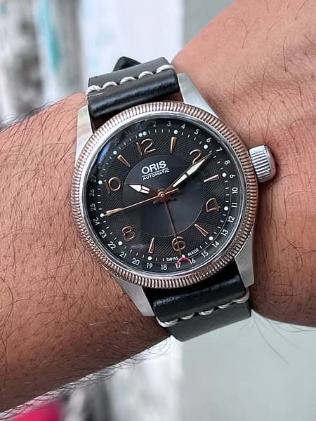 Oris Aviation Big Crown Pointer Date Black/Leather Ø40 mm 3