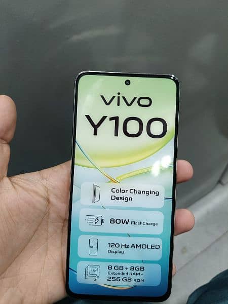 VIVO Y100 8/256 Green/Black Color 1