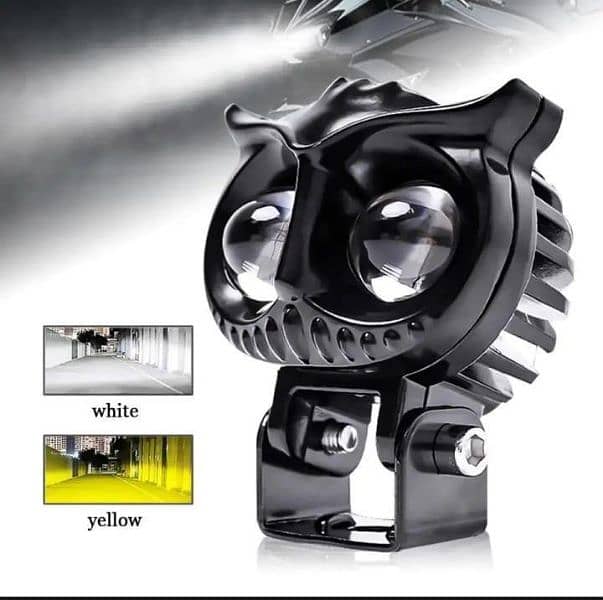 2 piece owl shape  fog light  yellow white light 4