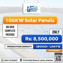 100kw Industrial On Grid Solar Panels Complete Package