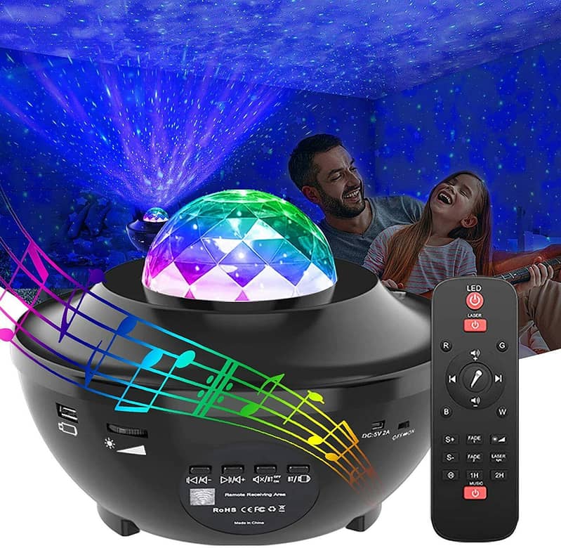 Star Projector, Night & Ocean Lamp with Multiple Light Modes & Timer 0