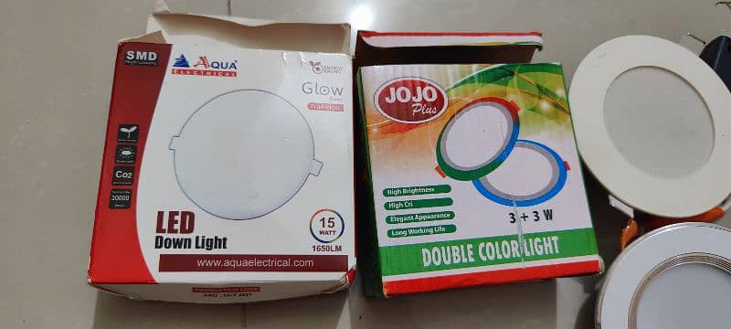 led light one is multi colored and other one is white 1