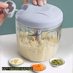 Hand pull manual food chopper